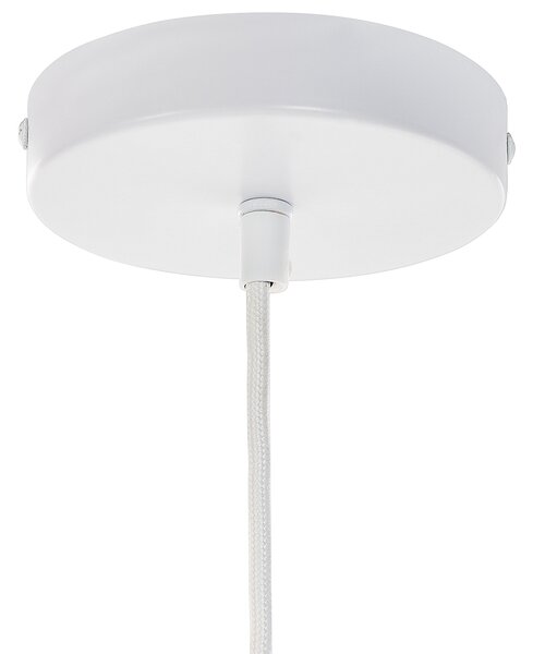 Závesná lampa béžová polyesterové terylénové tienidlo 178 cm závesné svietidlo moderný boho dizajn
