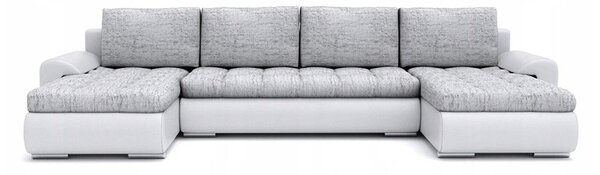 Luxusná rozkladacia pohovka v tvare U sivej farby 296 cm Sivá