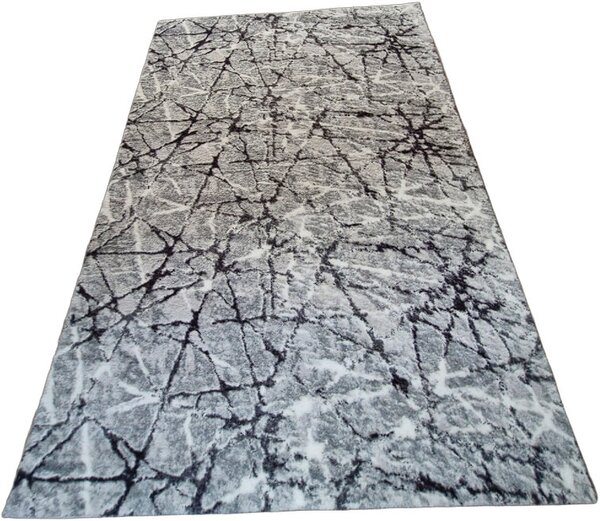 HU Sivý koberec Plush Deluxe Sivý mramor Rozmer: 50x80 cm
