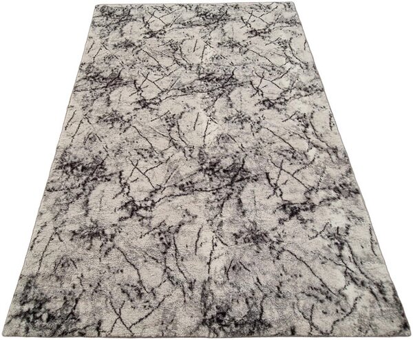 HU Sivo-biely koberec Plush Deluxe Mramor Rozmer: 50x80 cm
