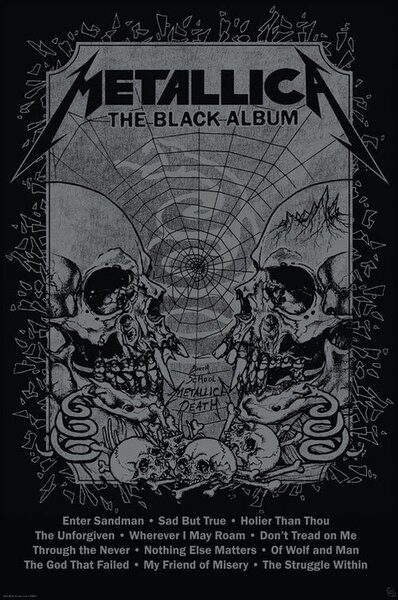 Plagát, Obraz - Metallica - Black Album, (61 x 91.5 cm)