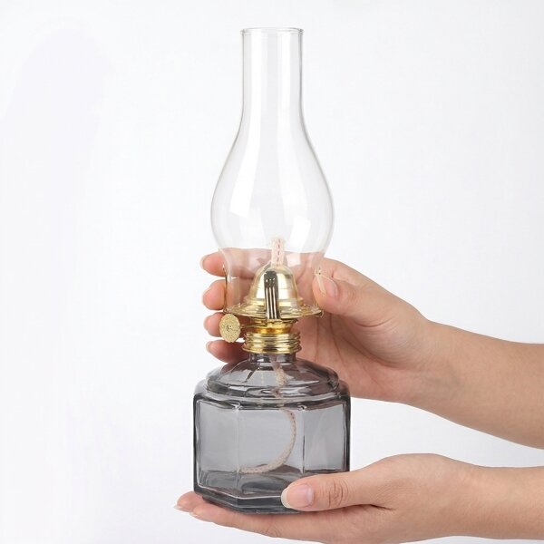 Brilagi - Petrolejová lampa MERLIN dymovo-šedá