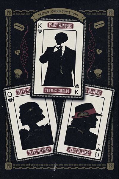 Plagát, Obraz - Peaky Blinders - Cards, (61 x 91.5 cm)