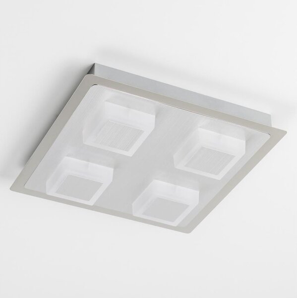 LED stropné svietidlo 4xLED/5W/230V 3000K 28x28 cm matný chróm