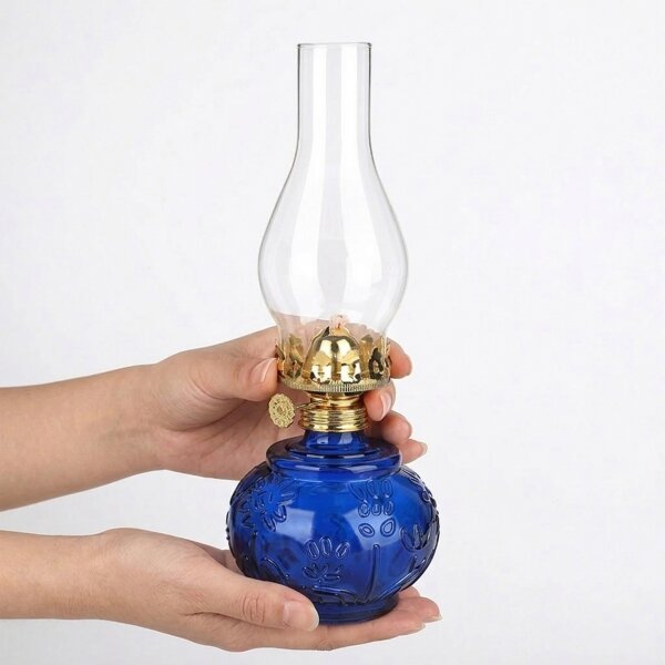 Brilagi - Petrolejová lampa MERLIN modrá