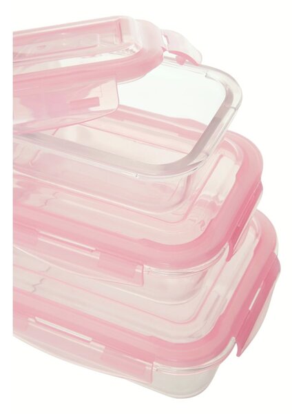Sklenené dózy na potraviny 3 ks Freska – Premier Housewares