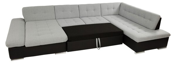 Mirjan24 Rohová sedacia súprava Genero Sale, Dostupné poťahy: ekokoža Soft 011 + Lux 06 + Lux 5, Strana: pravá U 5902928813906