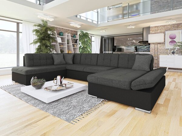 Mirjan24 Rohová sedacia súprava Genero Sale, Dostupné poťahy: ekokoža Soft 011 + Lux 06 + Lux 5, Strana: pravá U 5902928813906