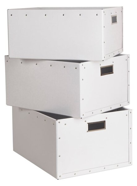 Kartónové úložné boxy s vekom v súprave 3 ks Ture – Bigso Box of Sweden