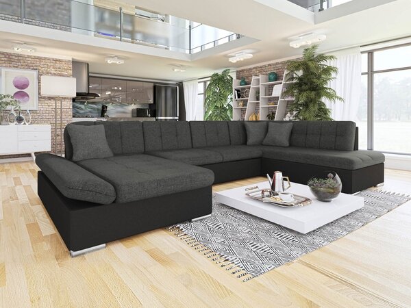 Mirjan24 Rohová sedacia súprava Genero Sale, Dostupné poťahy: ekokoža Soft 011 + Lux 06 + Lux 5, Strana: pravá U 5902928813906