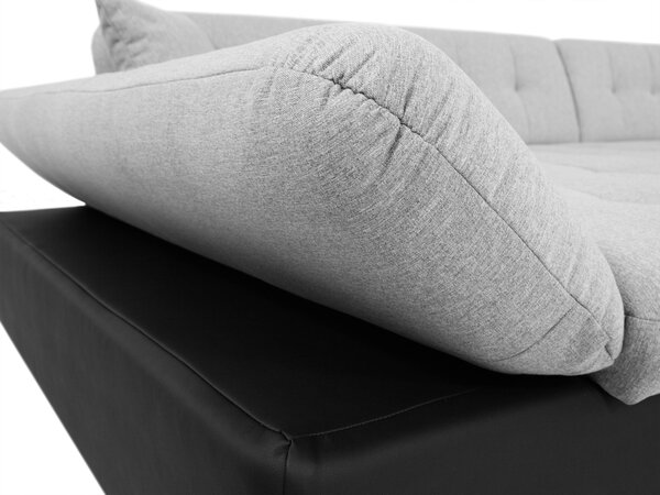 Mirjan24 Rohová sedacia súprava Genero Sale, Dostupné poťahy: ekokoža Soft 011 + Lux 06 + Lux 5, Strana: pravá U 5902928813906