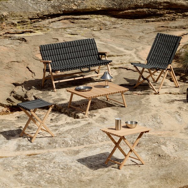 Skladacie kreslo Outdoor Market, Black / Beige – HAY