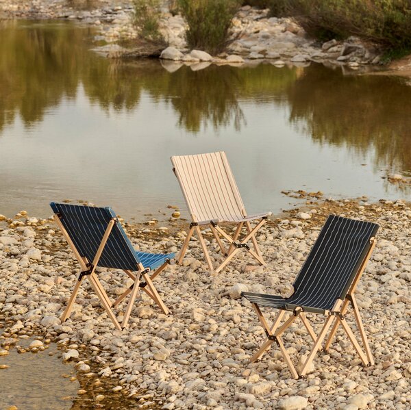 Skladacie kreslo Outdoor Market, Black / Beige – HAY
