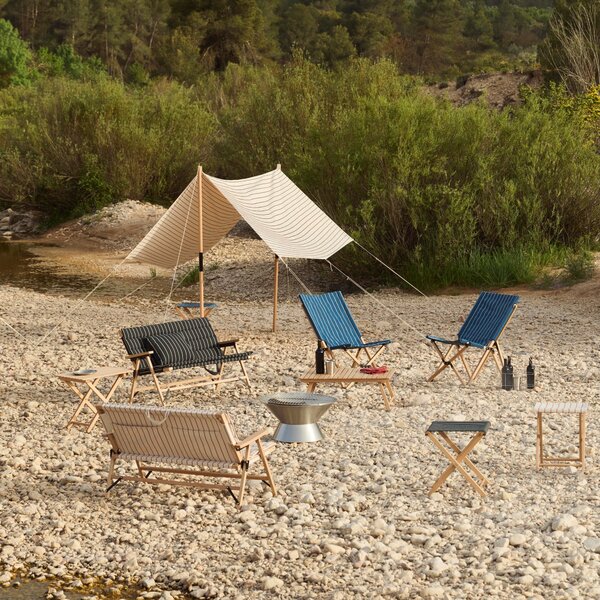 Skladacie kreslo Outdoor Market, Black / Beige – HAY