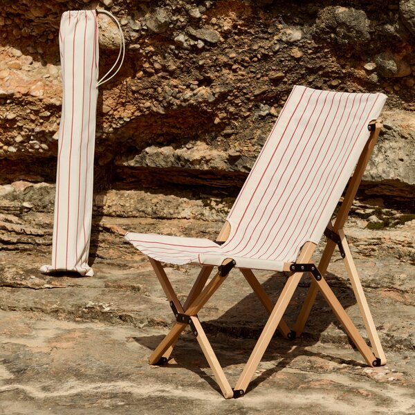 Skladacie kreslo Outdoor Market, Black / Beige – HAY