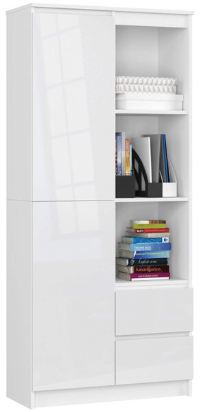 Regál R 80 cm CLP R11 biela lesk