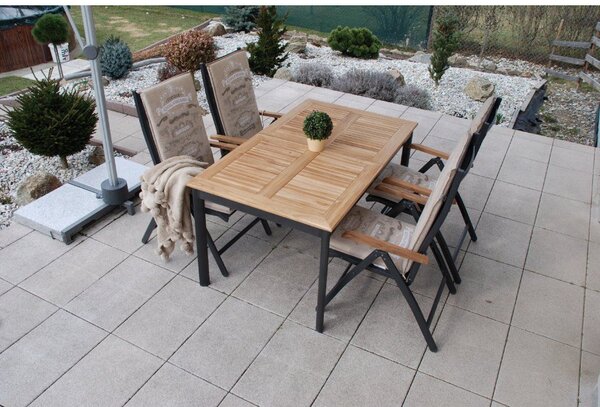 Doppler CONCEPT TEAK FSC® polohovacie záhradné kreslo Doppler