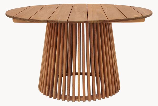 Okrúhly záhradný jedálenský stôl z tíkového dreva Lorca, Ø 120 cm