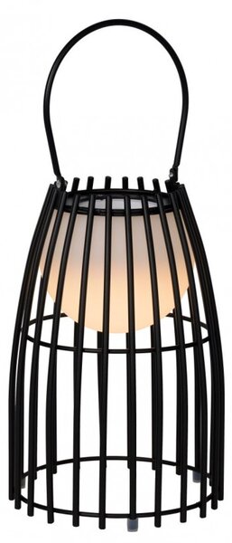 Lucide FJARA LED stolná lampa ratanová čierna 1790085