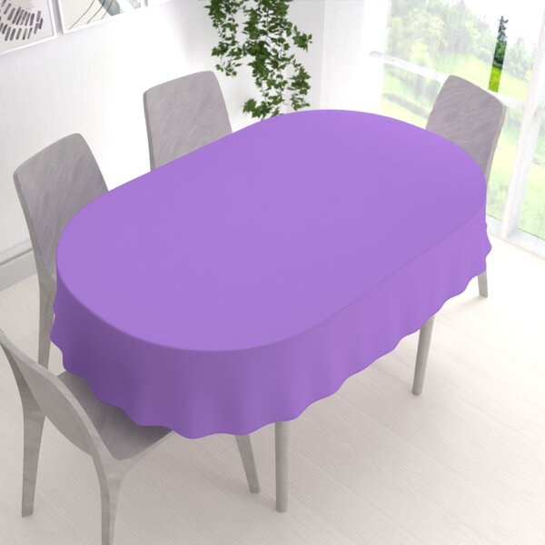 Biante Dekoračný oválny obrus Rongo RG-038 Svetlý fialový 100x140 cm