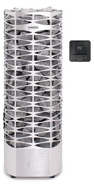 Narvi Saana Flow WiFi 9,0 kW – elektrická saunová pec Farba: black