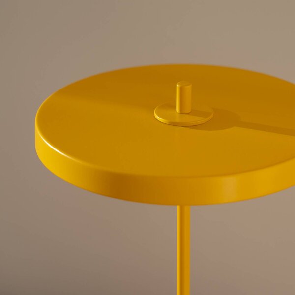 UMAGE LED dobíjacia stolná lampa Asteria Move sun žltá uni, 31cm, Žltá / oranžová, Obývacia izba / jedáleň, kov, Dizajn, Stojacie svietidlo
