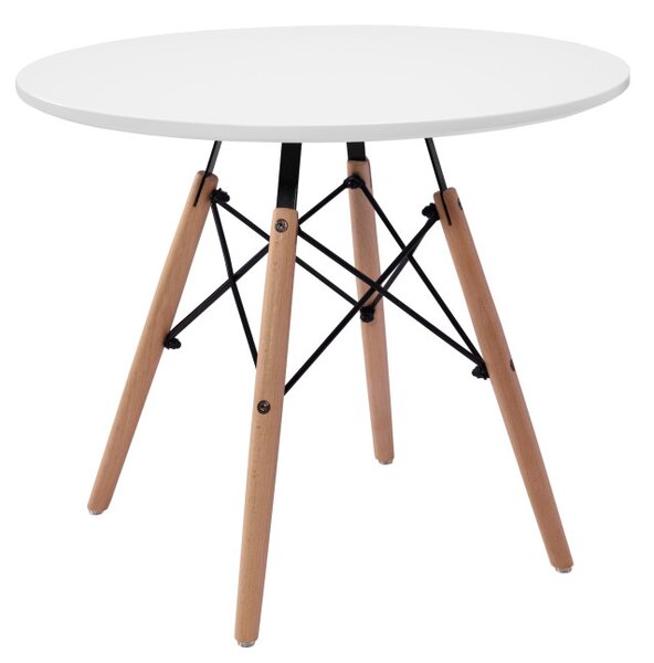 Konferenčný stolík PARIS DTW 60 cm biely