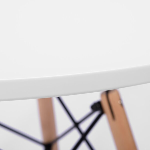 Konferenčný stolík PARIS DTW 60 cm biely