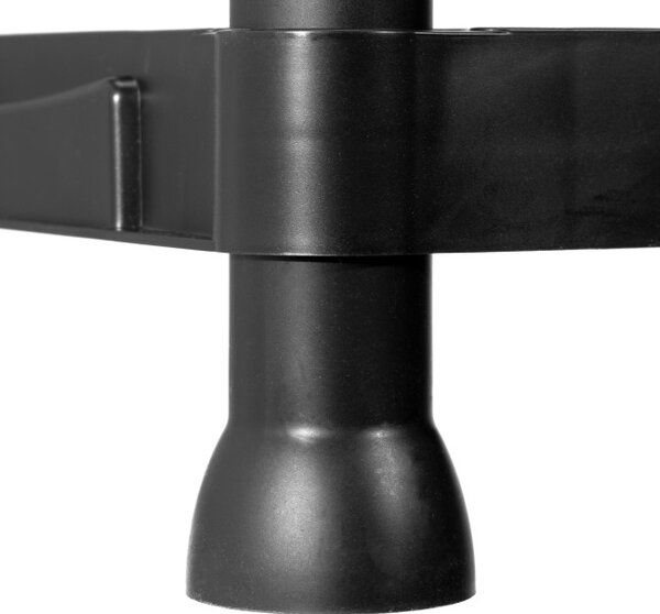 Plastový regál IRVING 131x61x31 cm čierny