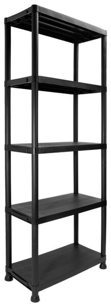 Plastový regál IRVING 171x61x31 cm čierny