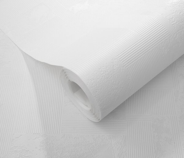 DIMEX | Vliesová tapeta na stenu WPE-902341 | 0,53 x 10,05 m | biela