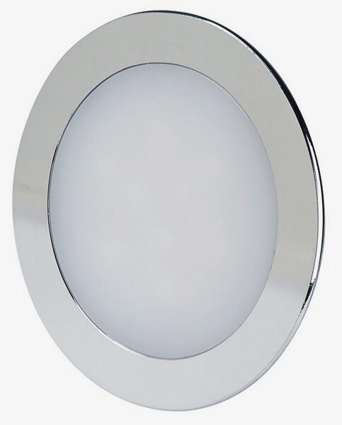 V-TAC Chrómový okrúhly zapustený LED panel 18W, Neutrálna biela 4000 - 4500K