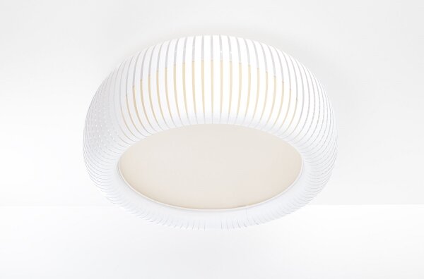 Stropné svietidlo STRIPES 2xE27/40W/230V pr. 55 cm biela/krémová