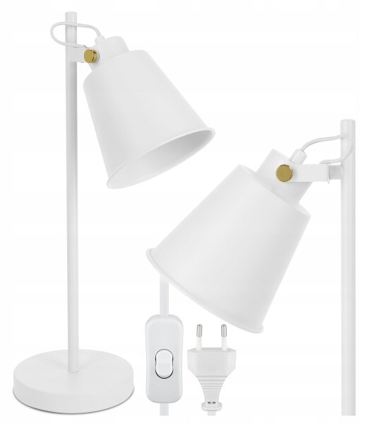 Stolná lampa 1xE27/40W/230V biela