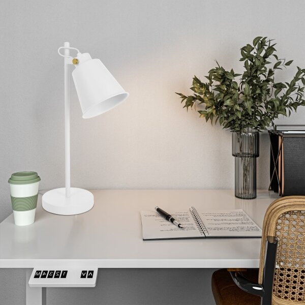 Stolná lampa 1xE27/40W/230V biela