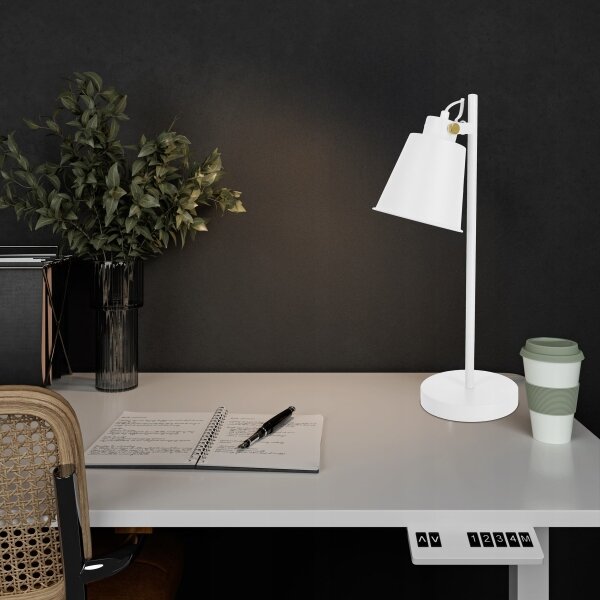 Stolná lampa 1xE27/40W/230V biela