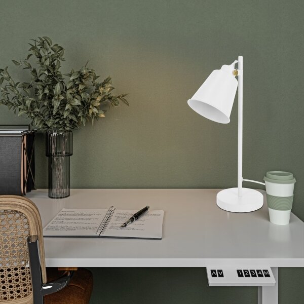 Stolná lampa 1xE27/40W/230V biela