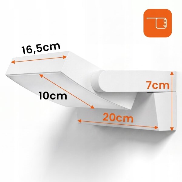 LED Stm vonkajšie nástenné svietidlo LED/12/18/24W/230V 3000/4000/6500K IP54 biela