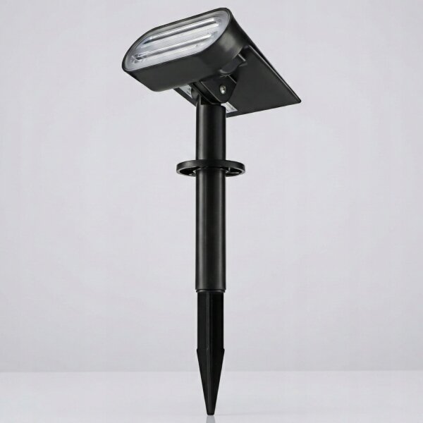 LED solárna lampa 2 v 1 LED/3,7 V 1200 mAh IP54 čierna