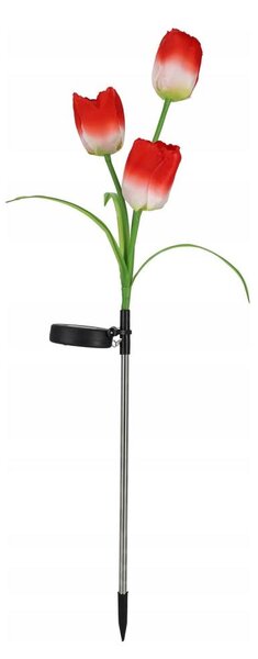 LED RGB Solárne dekoratívne svietidlo 3xLED/3,7V 200 mAh IP44 tulipán