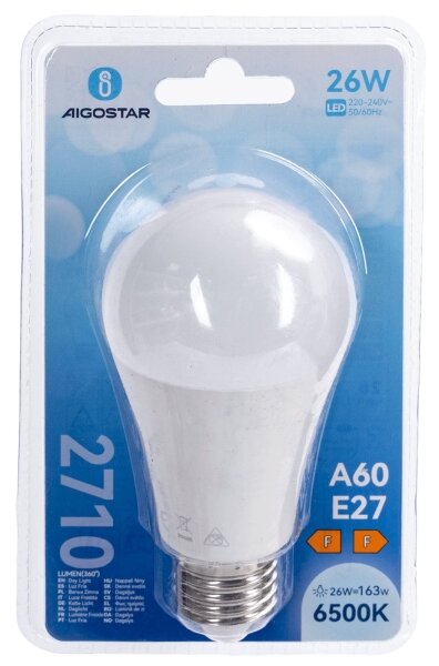 LED Žiarovka A60 E27/26W/230V 6500K - Aigostar