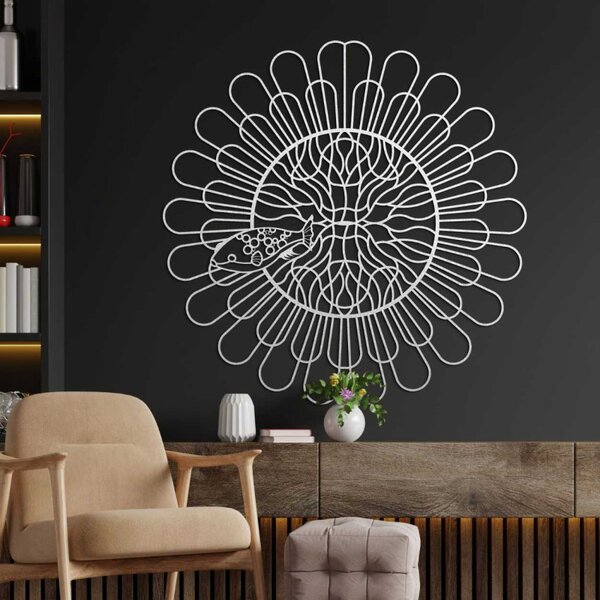 Unikátna 3D Mandala Ryba Premeňte svoju stenu na umenie I SENTOP PR0348