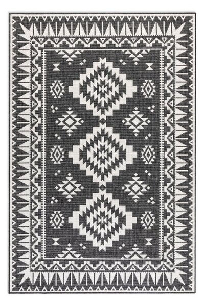 Obojstranný koberec Elle Decoration GEMINI Dynamic čierny