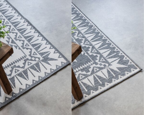 Obojstranný koberec Elle Decoration GEMINI Dynamic strieborný