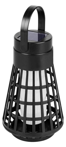 LED solárne svietidlo so senzorom 2v1 LED/1W/3,7V IP54 300 mAh čierna