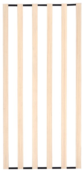 Posteľ biela kovová 160 x 200 cm posteľný rám drevený lamelový rošt z topoľového dreva industriálna minimalistická spálňa