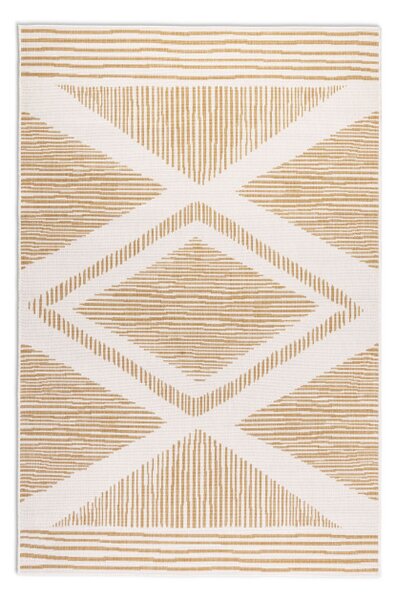 Obojstranný koberec Elle Decoration GEMINI Rhombus ochre