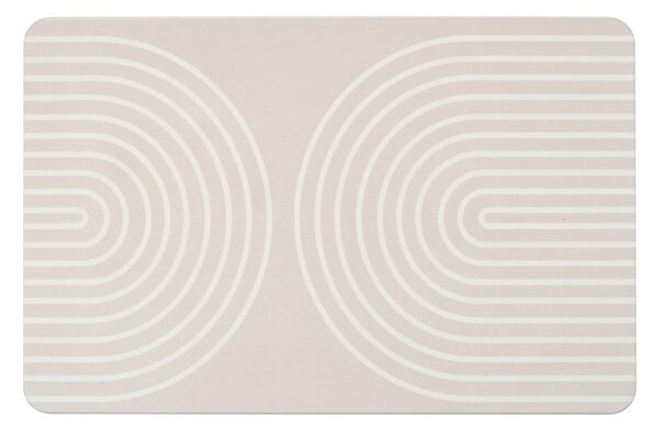 Béžová kúpeľňová predložka z kremeliny 39x60 cm Nazca – Wenko