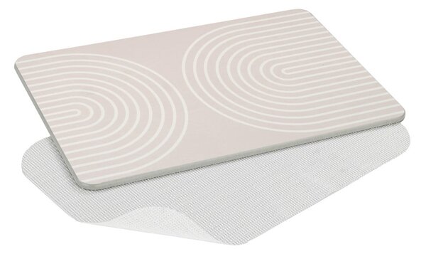 Béžová kúpeľňová predložka z kremeliny 39x60 cm Nazca – Wenko