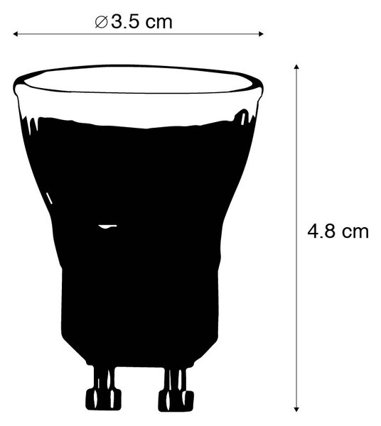 Sada 5 LED žiaroviek GU10 35 mm 3,5 W 180 lm 2700 K